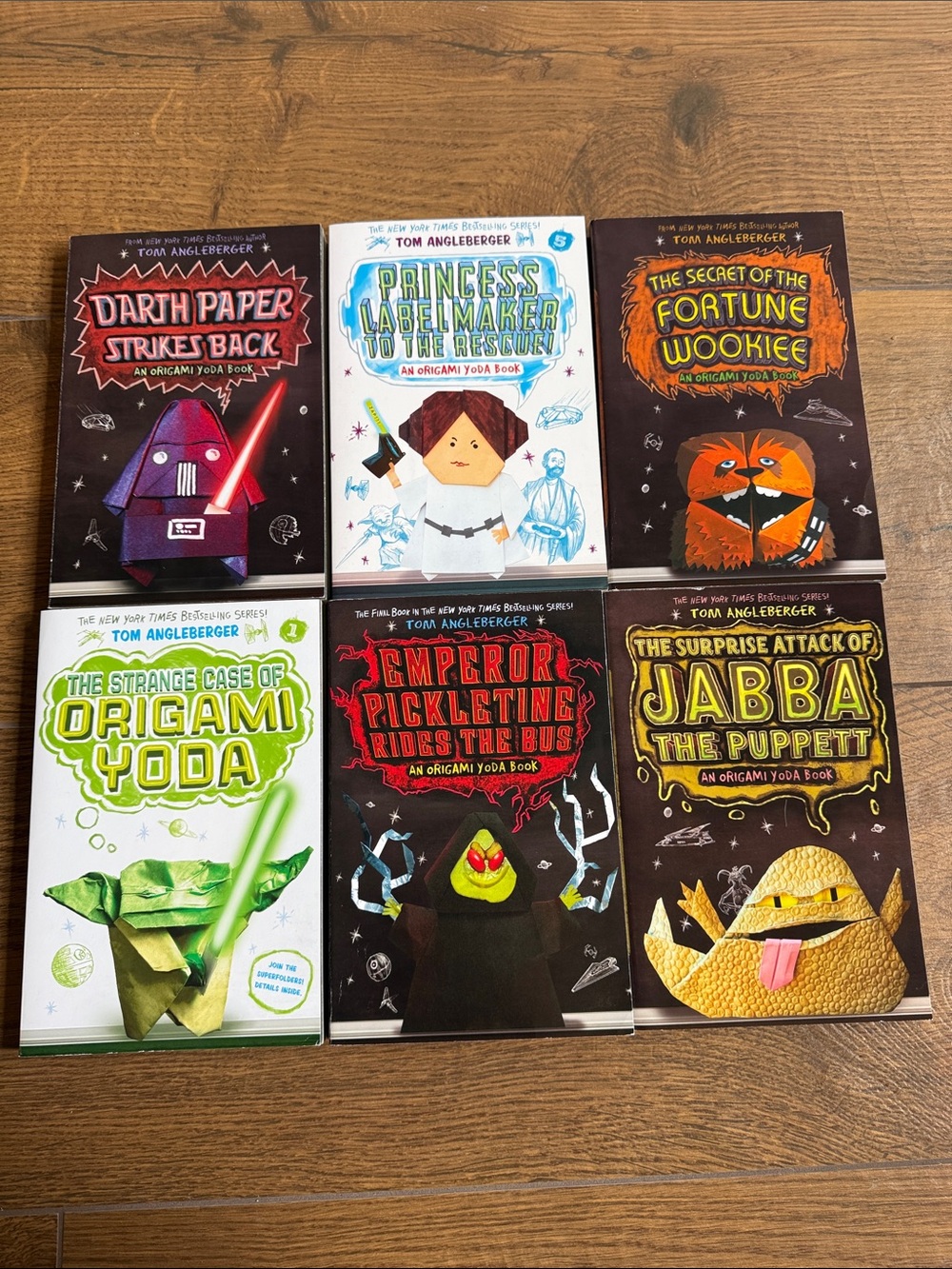 Origami Yoda Book Set - Colorful Star Wars Covers